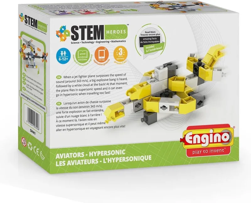 Stem Heroes - Bouwstenen Engion van Engino in Hypersonic – productfoto