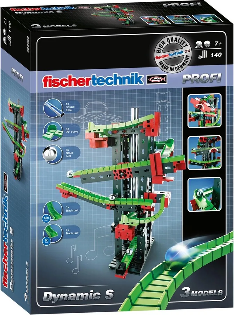 Knikkerbaan Dynamic S - Kunststof fra fischertechnik i Groen – produktbillede