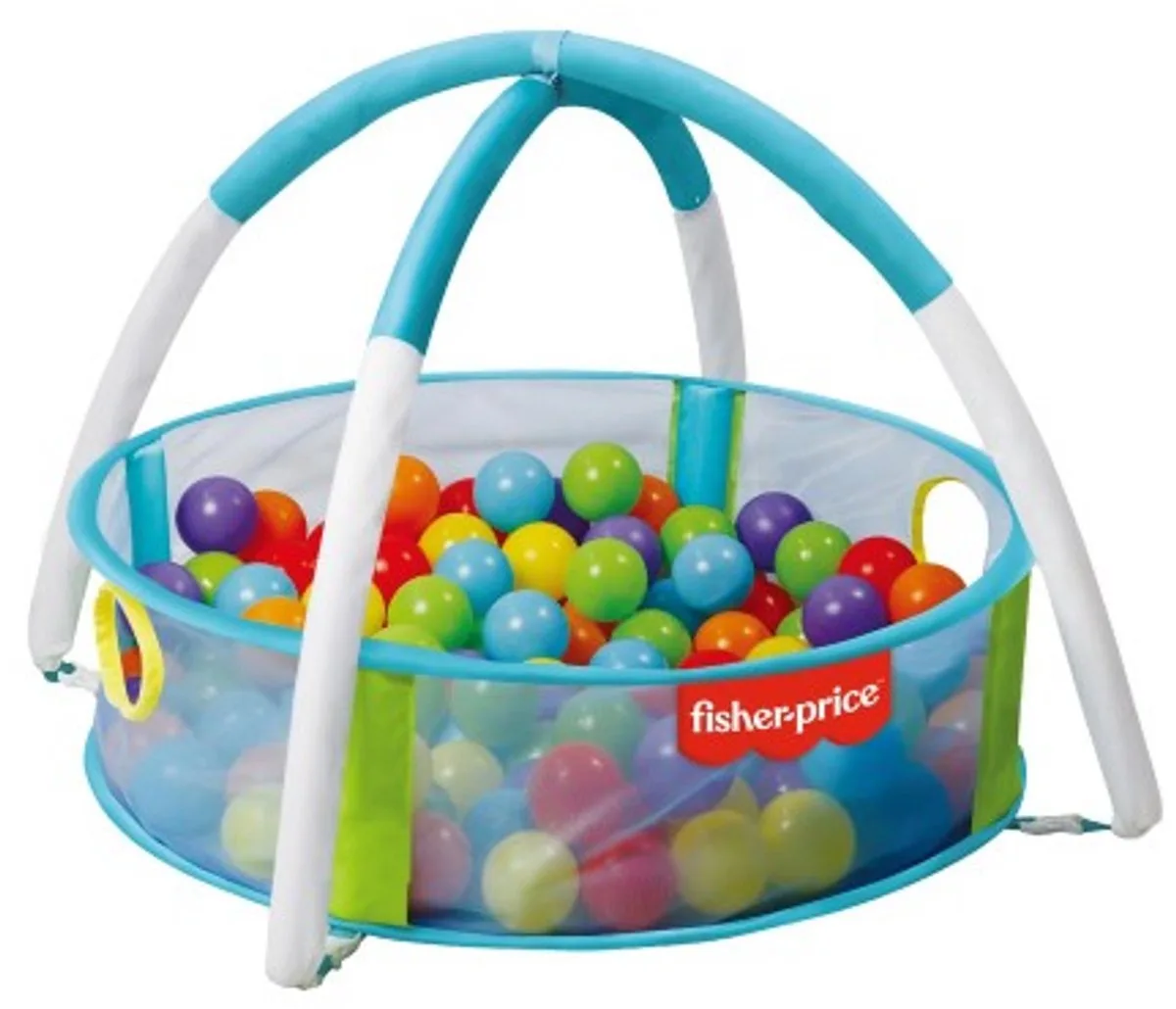 Ballenbak met boog - 25 ballen inbegrepen - diameter 72 centimeter -speelfunctie ter ontwikkeling oog hand coordinatie by Fisher-Price in Multicolour – product photo