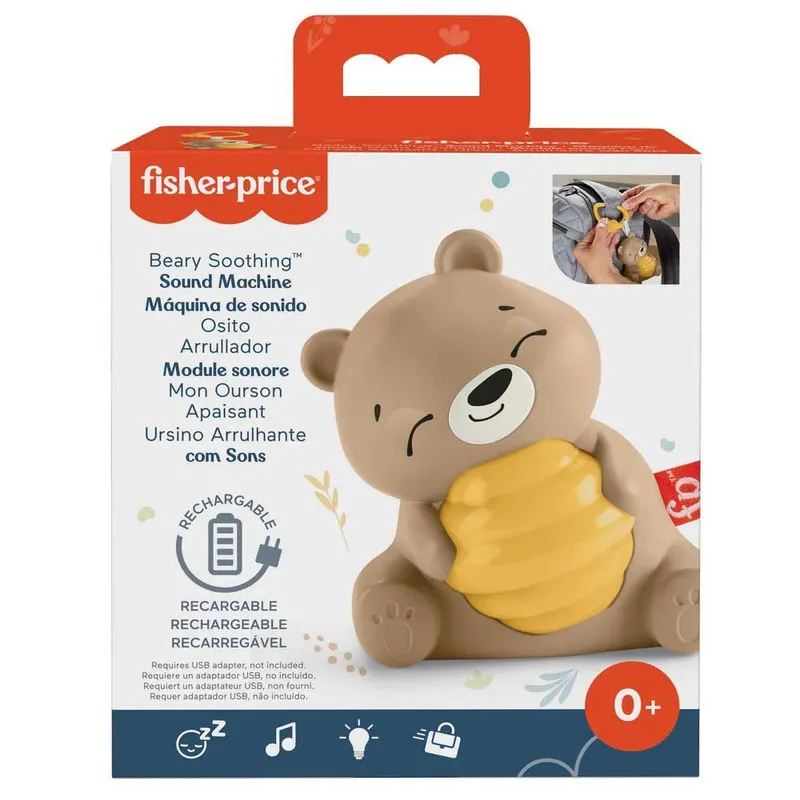 Beary Soothing - Draagbaar Geluidsapparaat - Kalmerend beertje von Fisher-Price in Mehrfarbig – Produktfoto 6 von 6