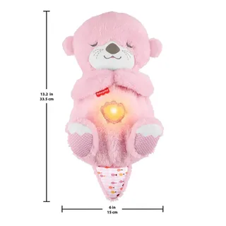 Bedtijd Otter - pluchen babyspeelgoed by Fisher-Price in Pink – product photo 2 of 5