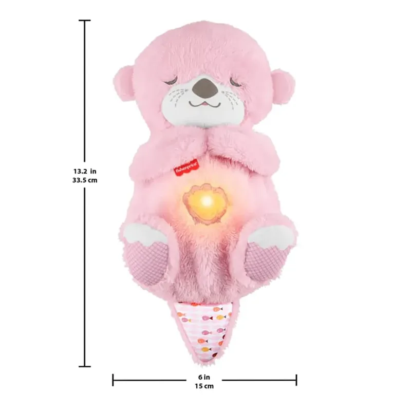 Bedtijd Otter - pluchen babyspeelgoed by Fisher-Price in Pink – product photo 2 of 5