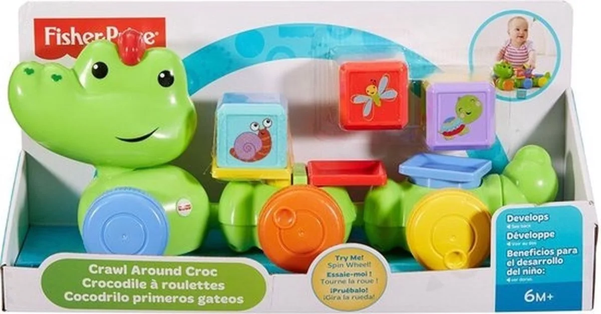 Blokken Krokodil (Silly Safari) von Fisher-Price in Mehrfarbig – Produktfoto