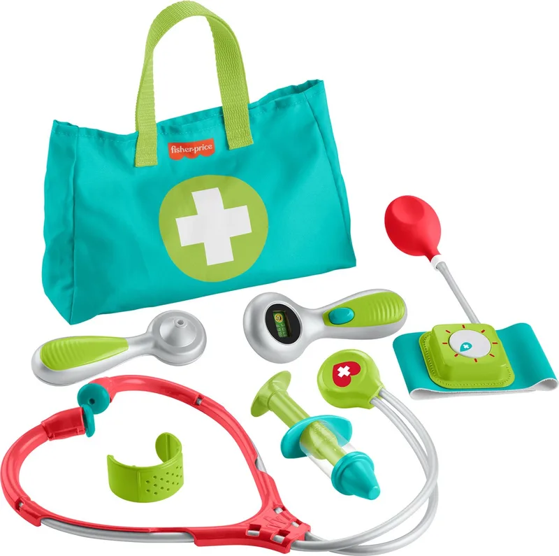 Doktersset - Speelgoedoktersset de Fisher-Price en Vert – photo du produit
