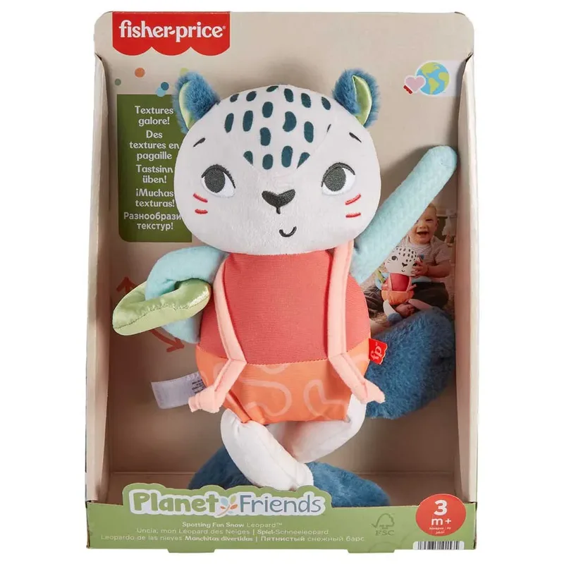 Duurzame Sneeuwluipaardknuffel by Fisher-Price – product photo 6 of 6