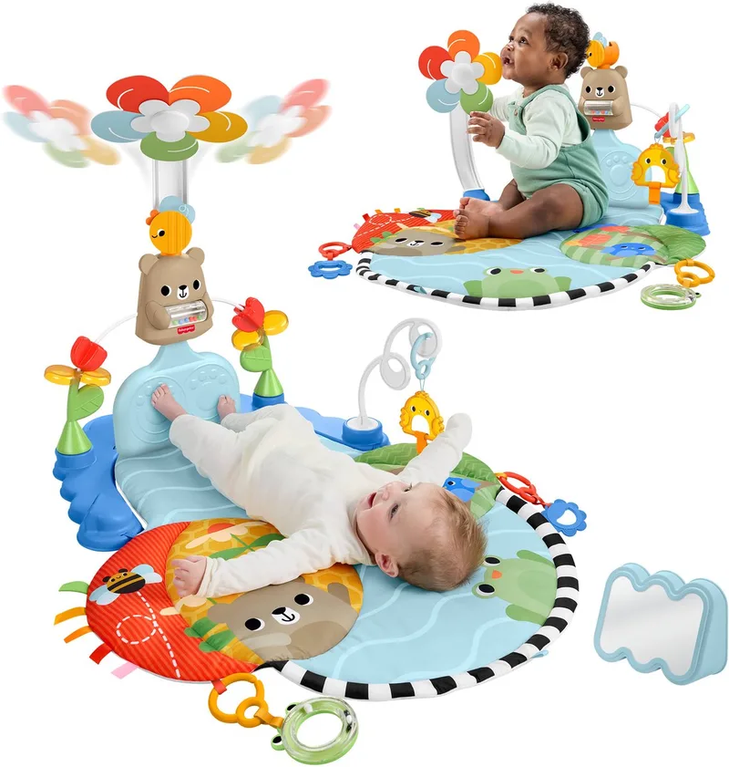 Fisher Price 3-in-1 Activiteitenmat Voetenspel by Fisher-Price in Multicolour – product photo