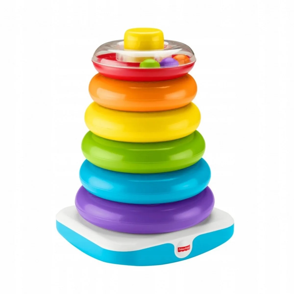 Gigapiramidka met Kleurrijke Ringen - Educatief Speelgoed från Fisher-Price i Orange – produktbild