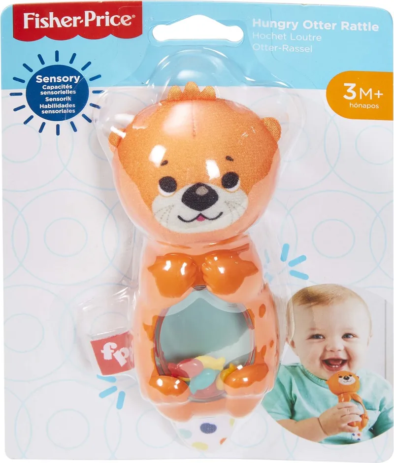 Hongerige otter rammelaar - Stimmuleerd de zintuigen en de motoriek - vanaf 3 Maanden by Fisher-Price in Dive – product photo