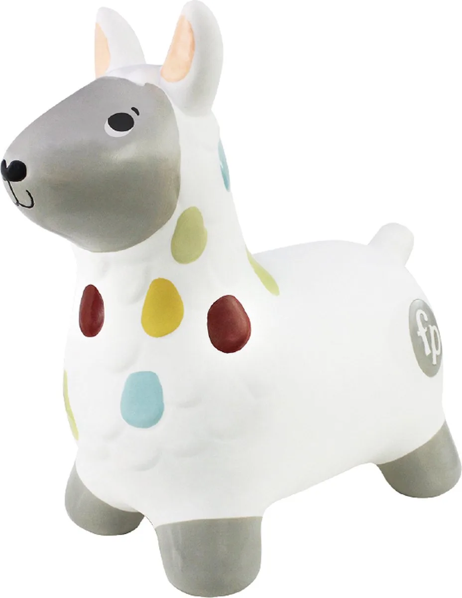 Deqube Fisher Price: Llama Springend Mit Einem Ventilator von Fisher-Price in Weiß – Produktfoto