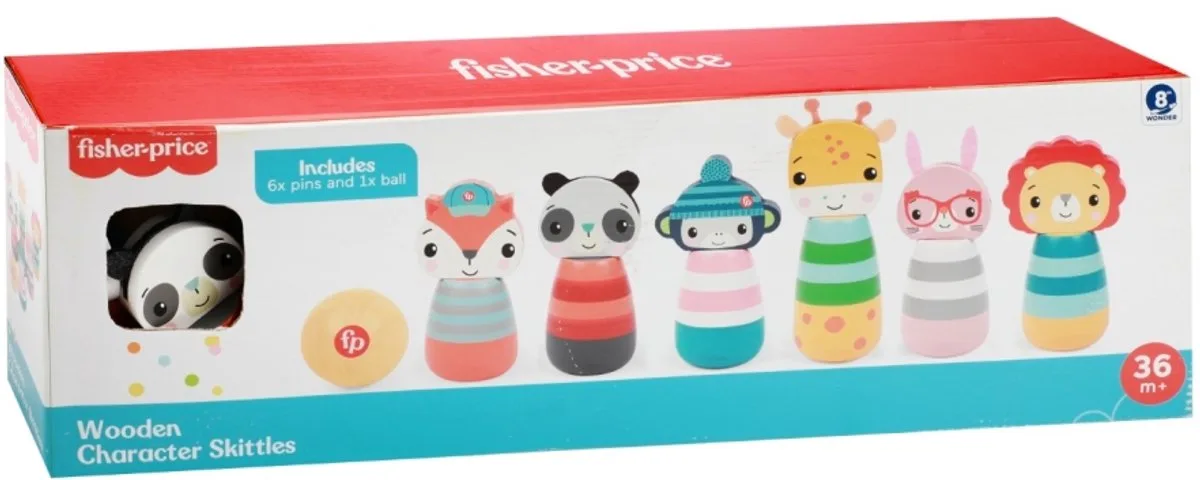 Houten Kegelspel Dieren by Fisher-Price in Blue – product photo