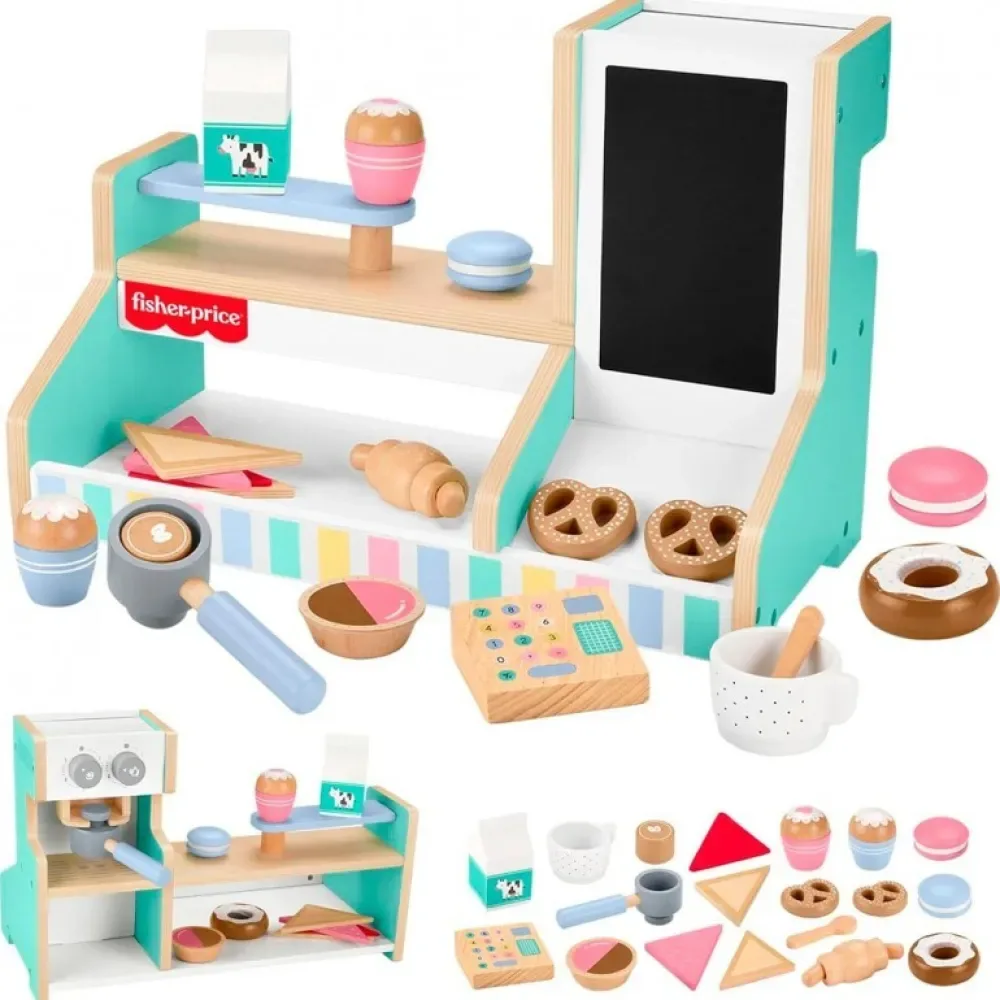 Houten Koffiewinkel van Fisher-Price – productfoto