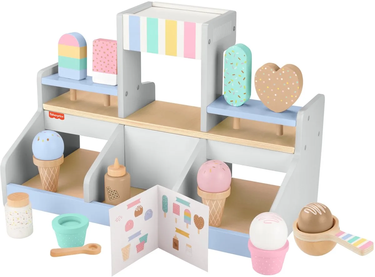 ijssalon speelgoed speelset voor kinderen - fantasierijk spelen. by Fisher-Price in Multicolour – product photo