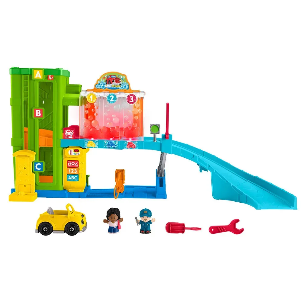 Lille Folk Bilcenter (nordics) (hrc60) fra Fisher-Price – produktbillede
