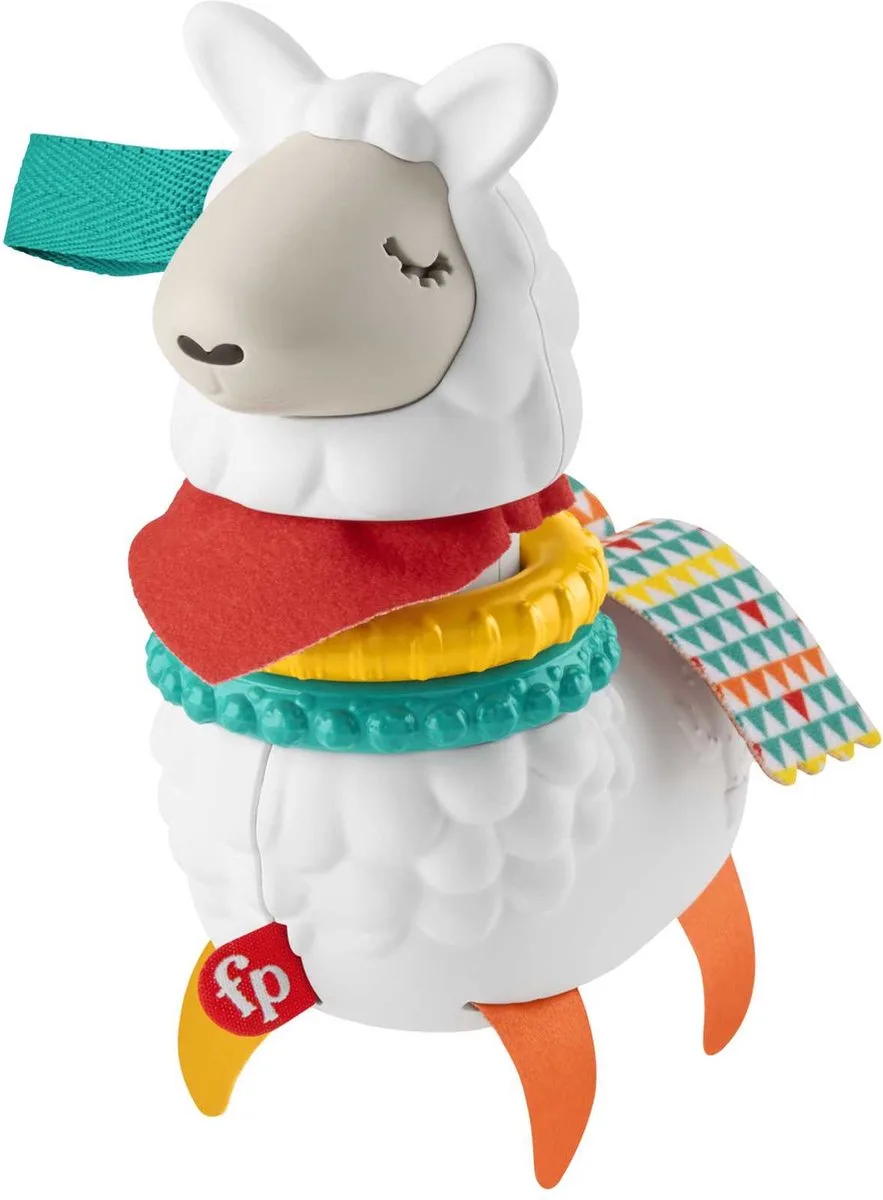 Klik-klak Lama - Stimuleerd de zintuigen en de motoriek - vanaf 3 Maanden de Fisher-Price en Multicolore – photo du produit