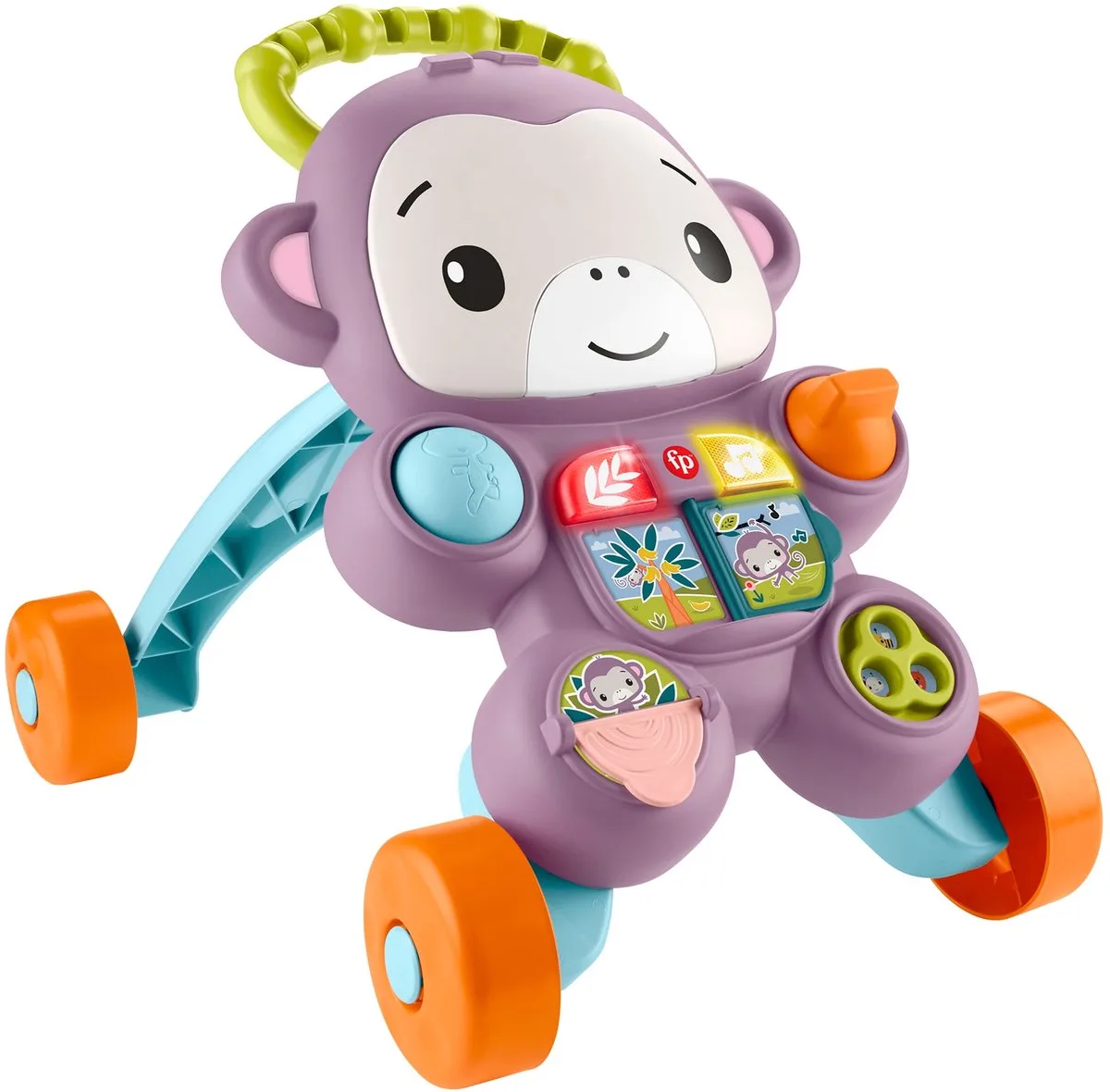 Learn With Me Purple Monkey Walker by Fisher-Price in Multicolour – product photo