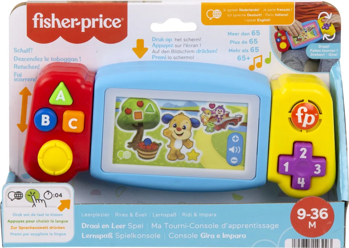 Leerplezier - Game Console draai en leer spel- Baby speelgoed 9 maanden von Fisher-Price in Mehrfarbig – Produktfoto