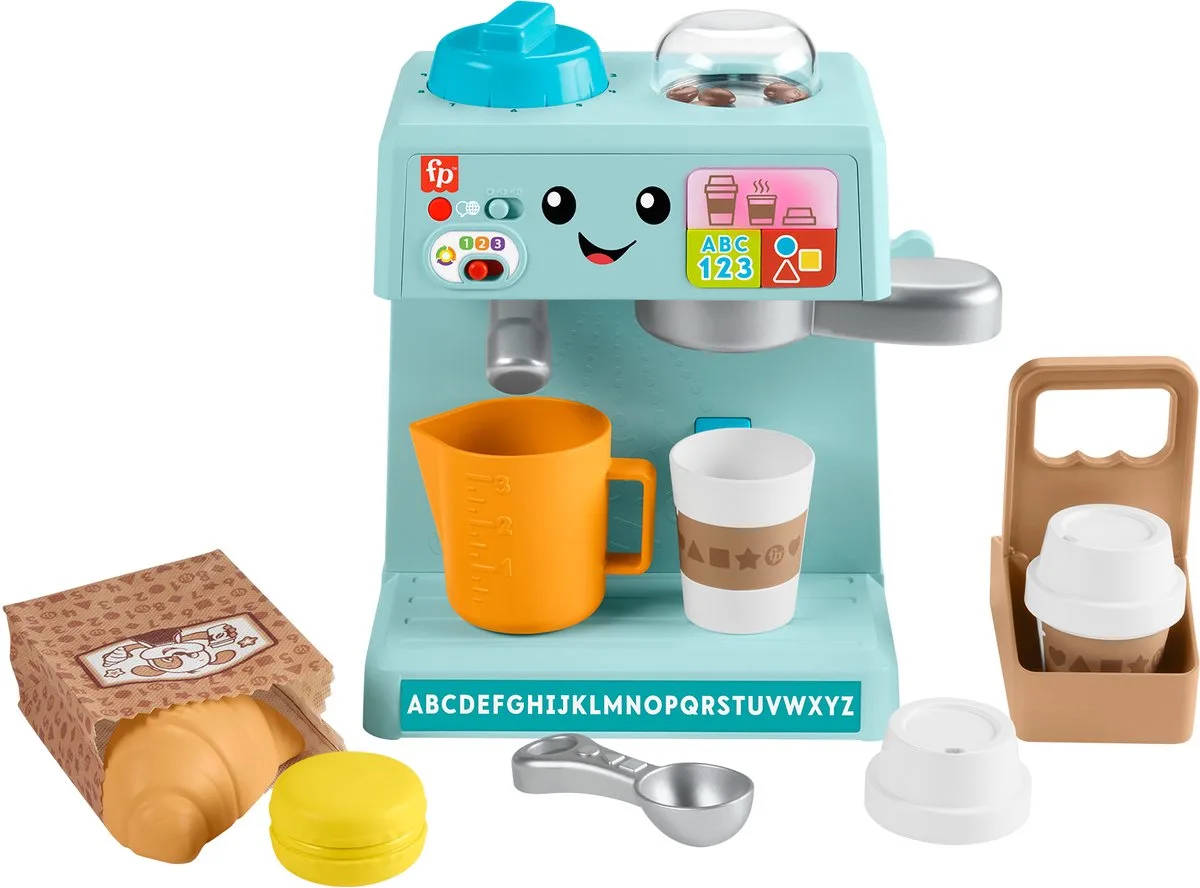 Leerplezier - Leren en Serveren Koffiemachine von Fisher-Price in Mehrfarbig – Produktfoto