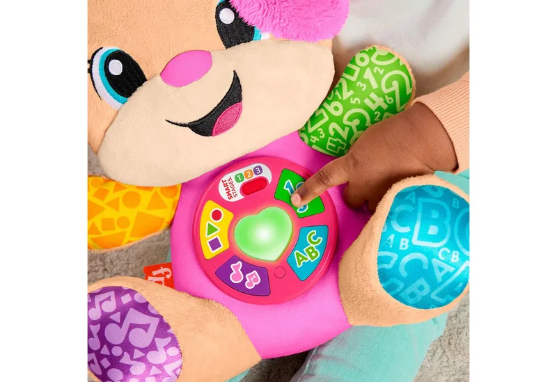 Leerplezier Meegroeispeelgoed Zusje - Muzikale Knuffel von Fisher-Price in Rosa – Produktfoto 5 von 5