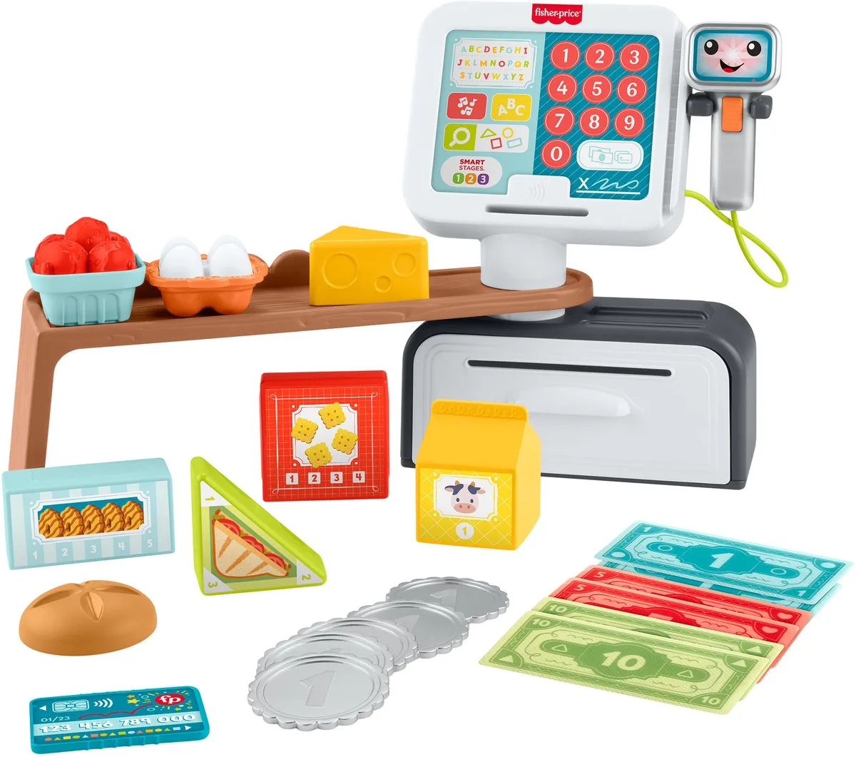 Leerplezier Tellen en Shoppen - Speelgoedkassa van Fisher-Price in Meerkleurig – productfoto