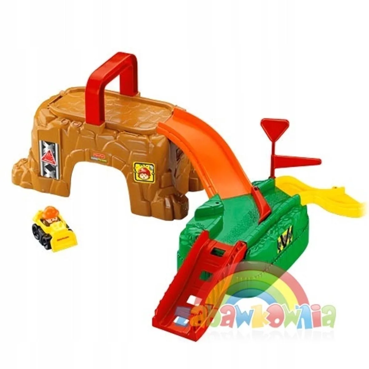 Little People Bouwplaats Vrachtwagen Speelset de Fisher-Price en Marron – photo du produit