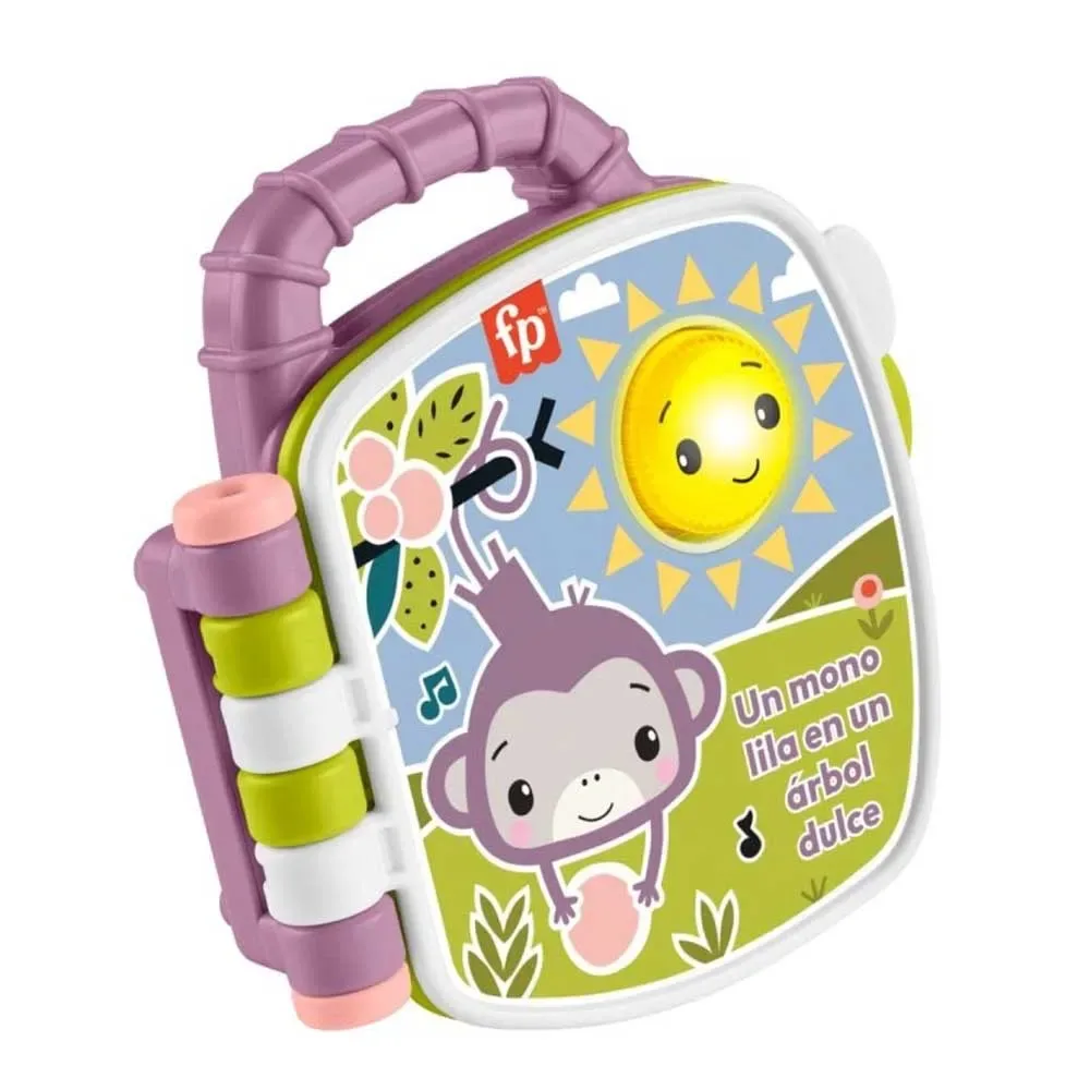 Lila Affe Musikbuch In Spanisch von Fisher-Price – Produktfoto