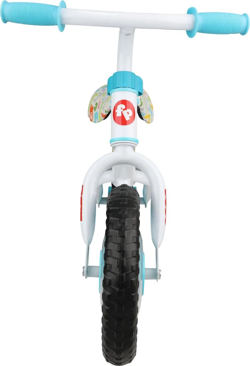 Loopfiets 10 inch Frame - Verstelbaar Zadel de Fisher-Price en Blanc – photo du produit