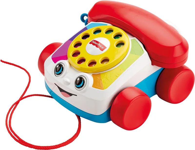 Met Trektrouw - Speelgoedtelefoon fra Fisher-Price i Peutertelefoon – produktbillede