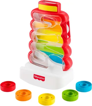 Rollende Ringen in Wiebelende Stapeltoren by Fisher-Price in Multicolour – product photo 1 of 5