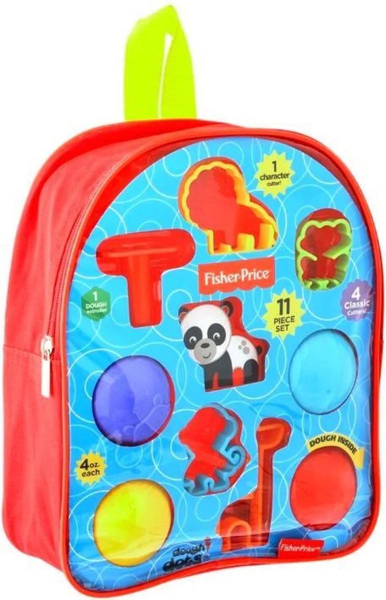 Rugtas met Klei de Fisher-Price en Rouge – photo du produit