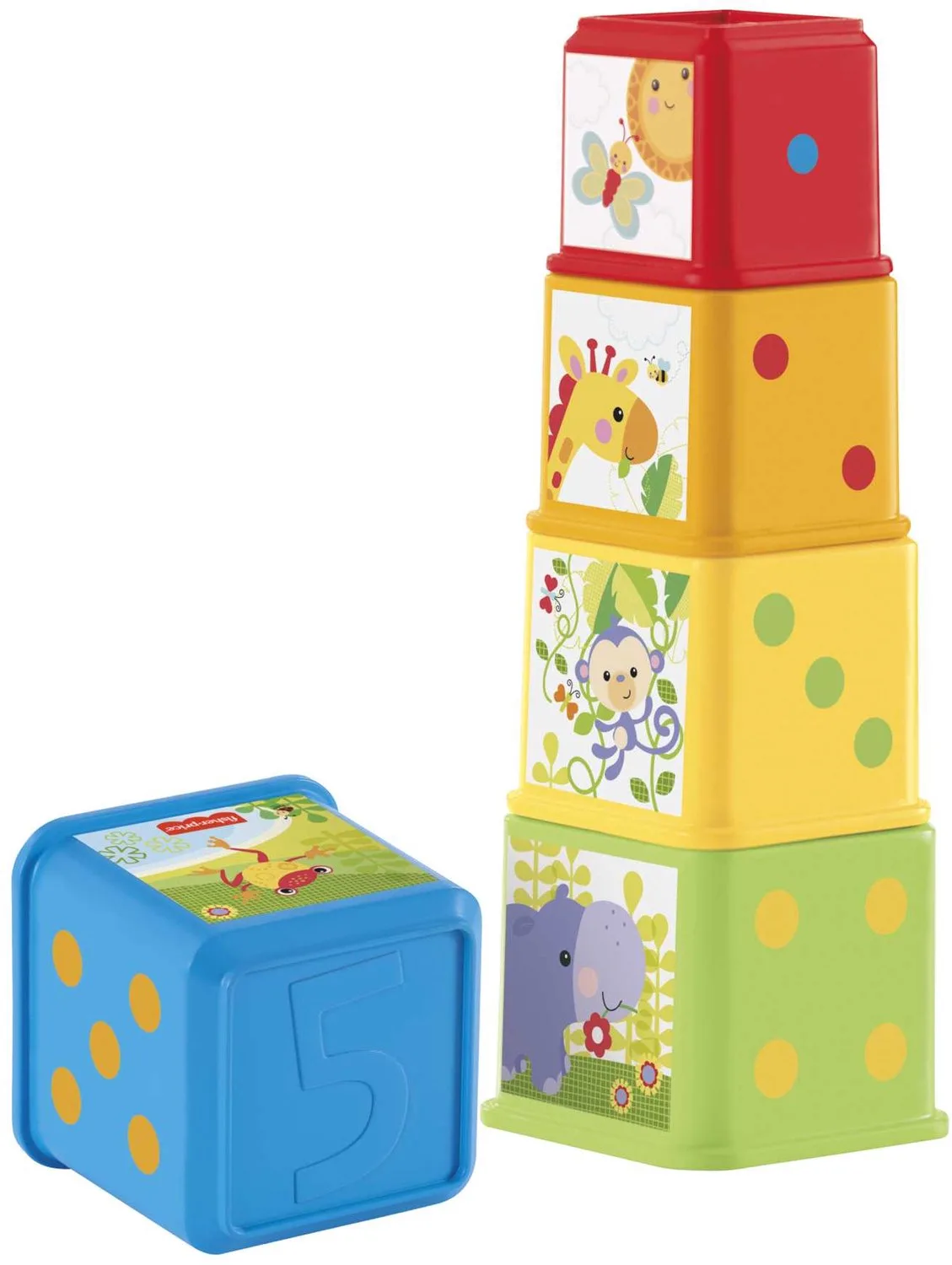 Sensorische Stapelblokken voor baby's vanaf 6 maanden de Fisher-Price – photo du produit