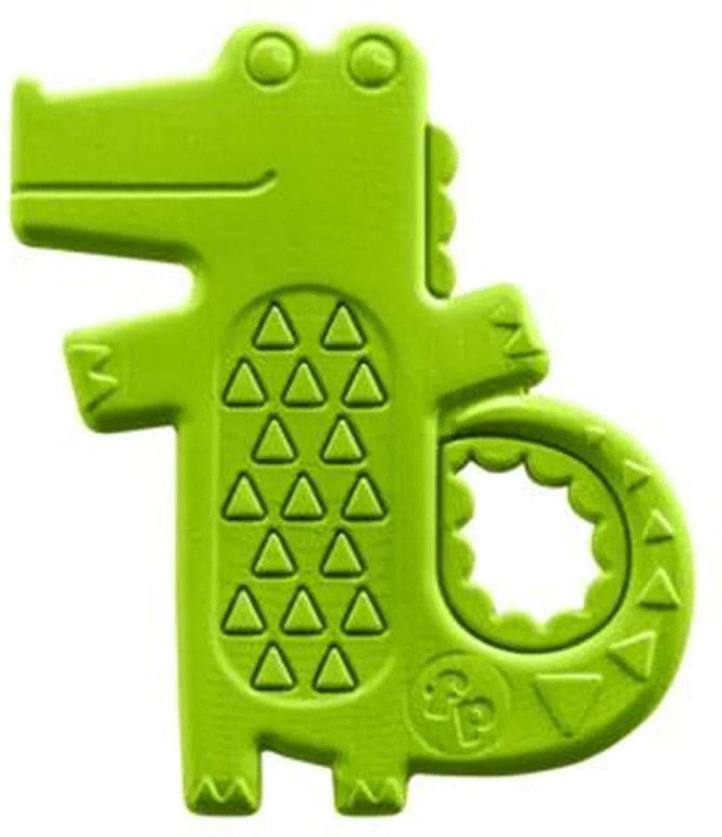 Speelfiguur - Krokodil Bijtspeeltje - 100% siliconen (BPA vrij) van Fisher-Price in Groen – productfoto