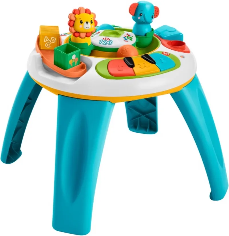 Speeltafel - Leeuw & Olifant by Fisher-Price in Blauw & Wit – product photo