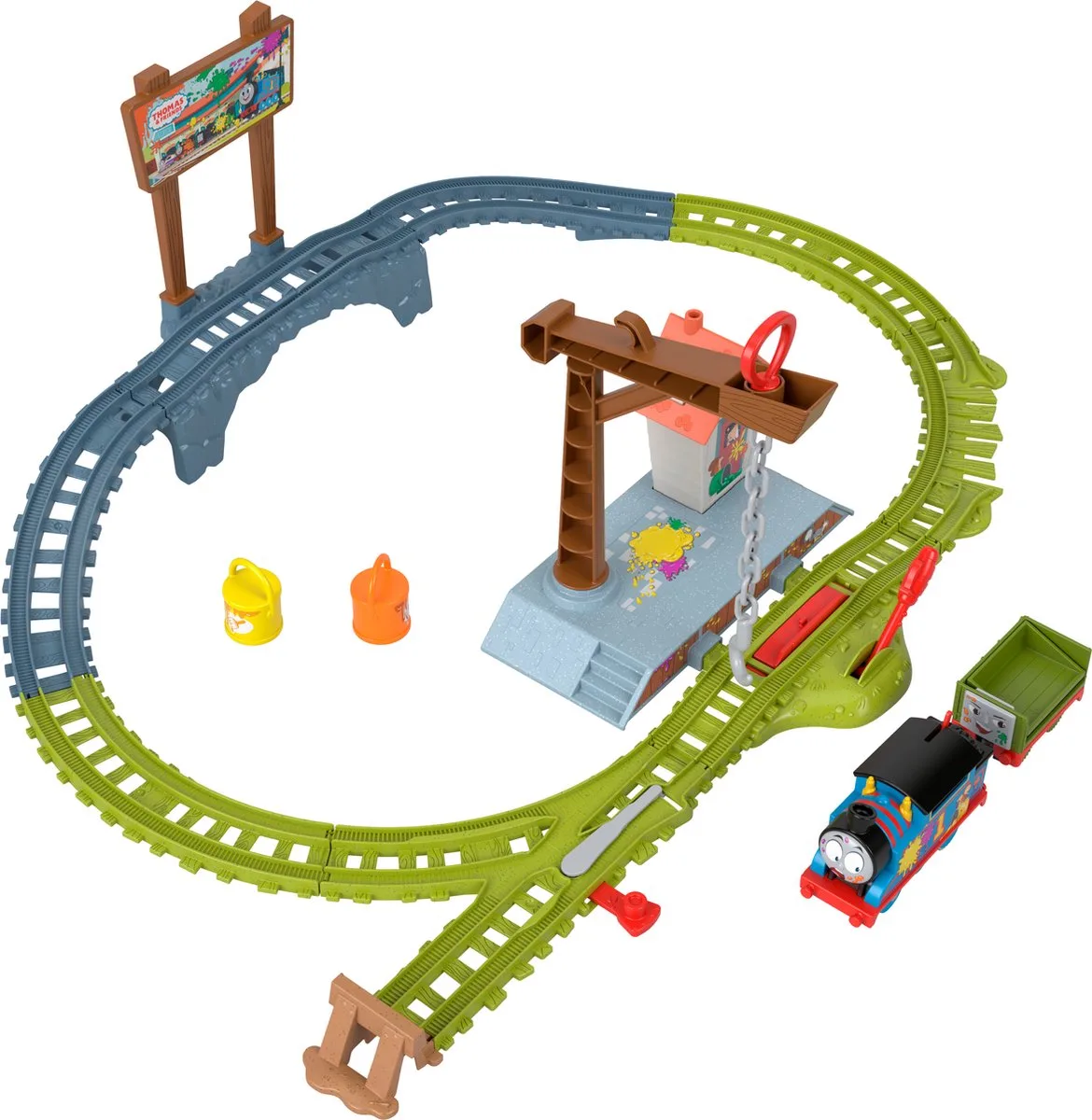 Thomas de Stoomlocomotief Verfleveringsset van Fisher-Price in Meerkleurig – productfoto