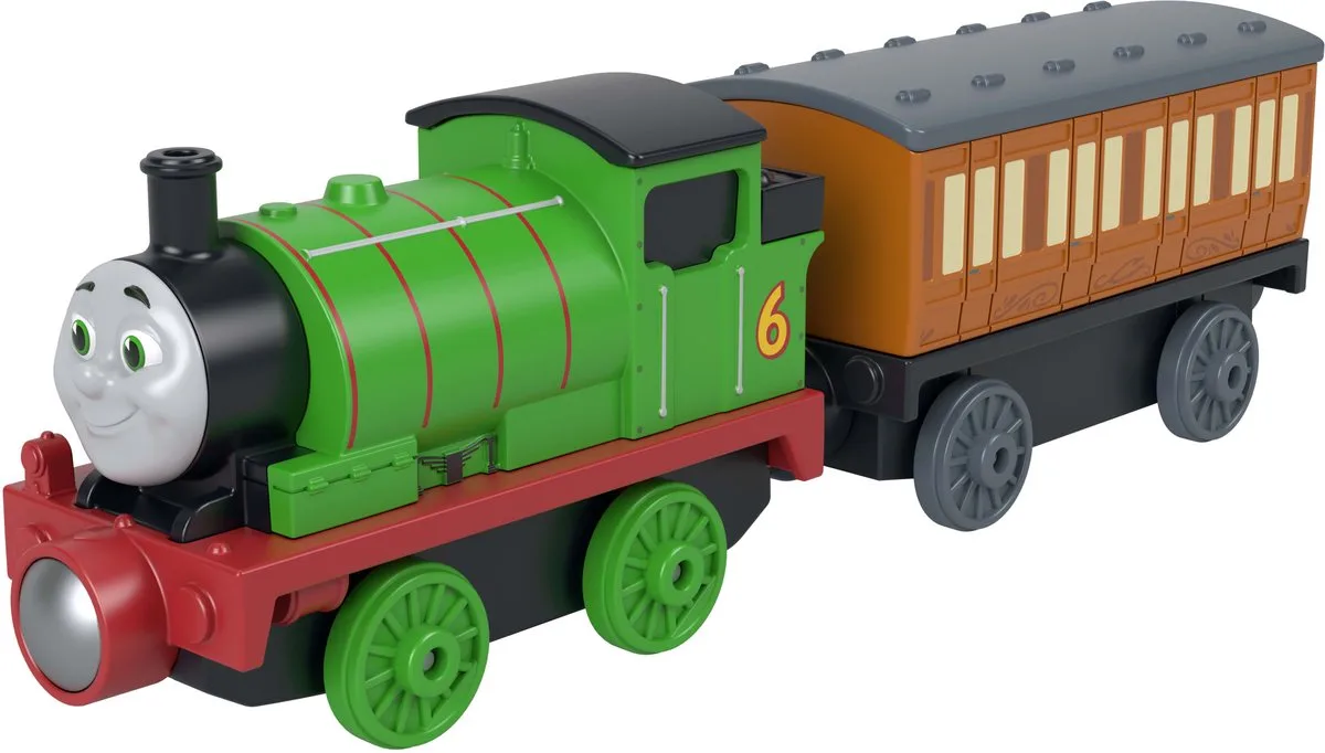 Thomas de Trein - Percy & Clarabel - Deluxe metalen set från Fisher-Price i Flerfärgad – produktbild