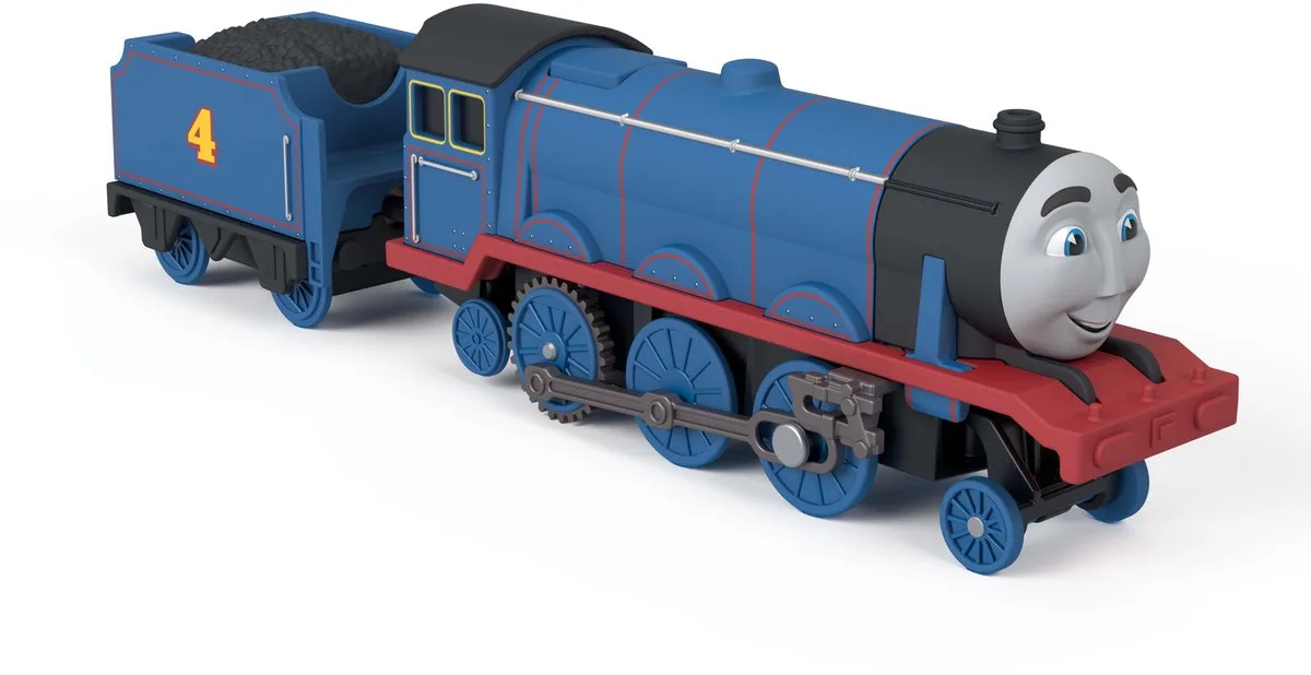 Thomas & Friends Motorized Gordon Engine van Fisher-Price in Blauw, Rood – productfoto