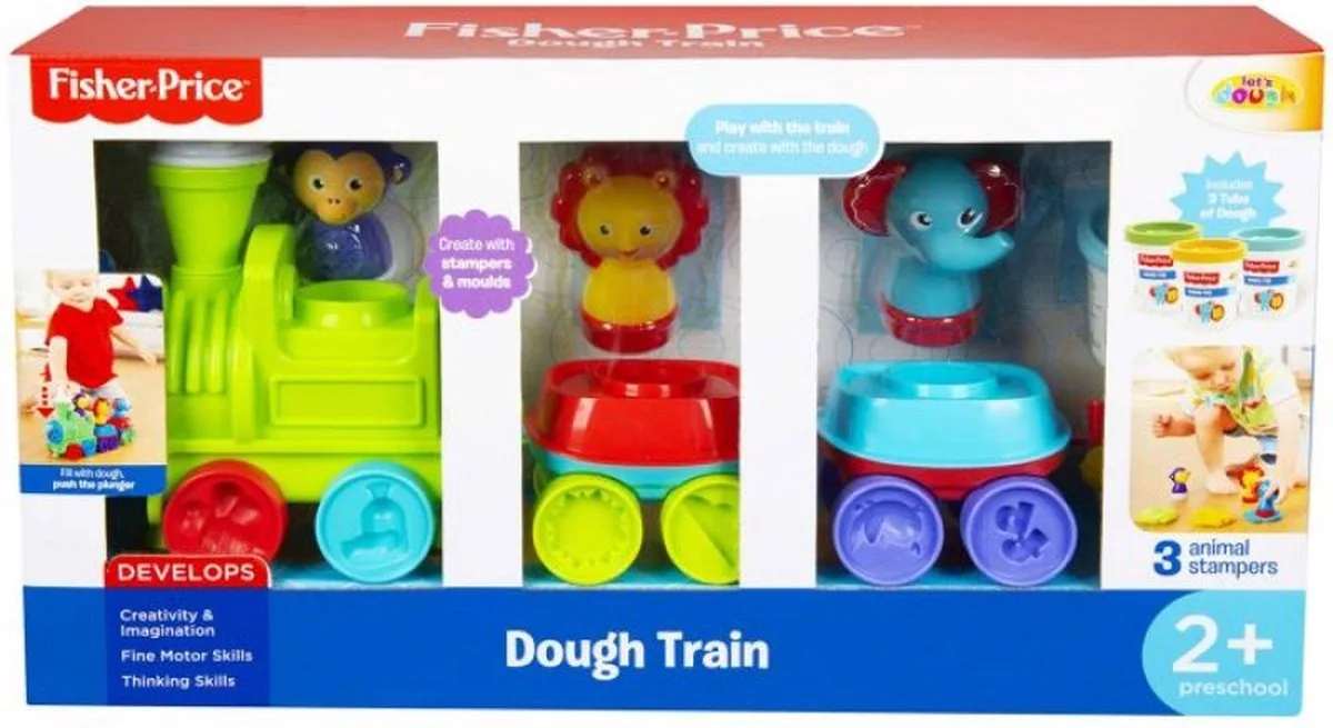 trein boetseerklei fra Fisher-Price i Flerfarvet – produktbillede