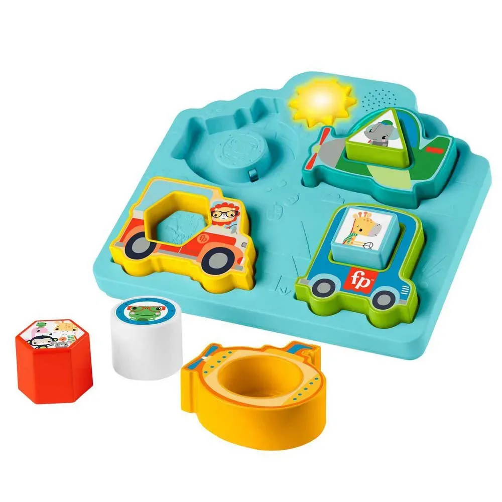 Vormen-en Geluidspuzzelvoertuig van Fisher-Price – productfoto