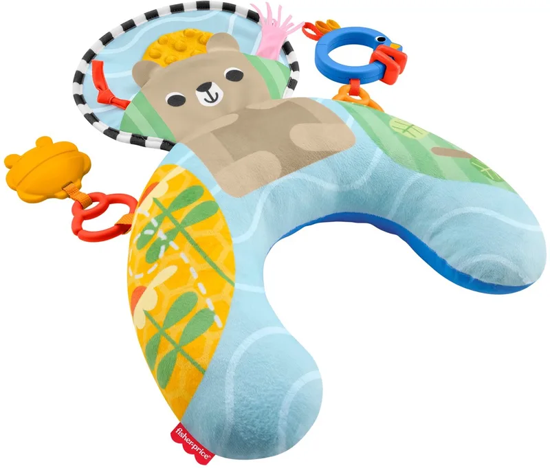 Zintuiglijke Avonturen Buikligtrainer - voor pasgeborenen met bijtring en rammelaar by Fisher-Price in Multicolour – product photo