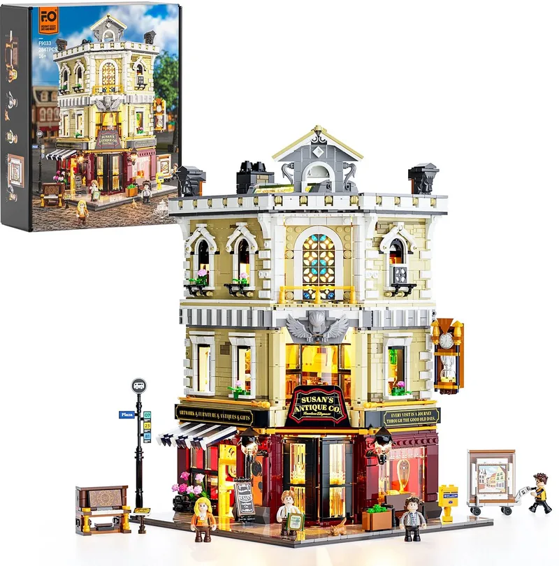 Lumibricks Antique Store Bouwpakket - 2847 bouwstenen voor volwassenen by Funwhole in Multi – product photo