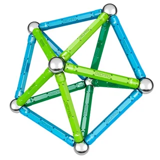 Bouwset Kleur Blauw & Groen - 35 stuks fra Geomag – produktbillede 2 af 2