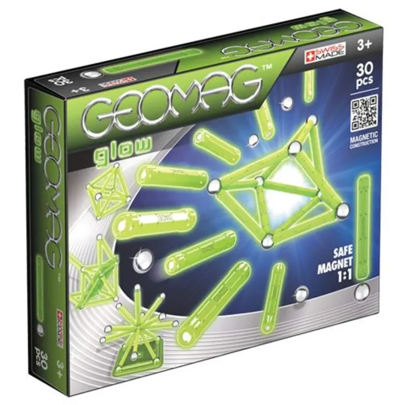 Color GLOW 30 Teile de Geomag en Vert – photo du produit