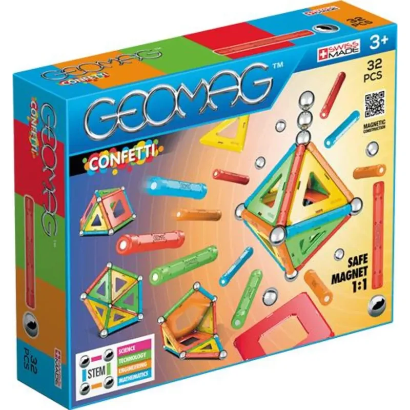 Confetti 32 Teile van Geomag – productfoto
