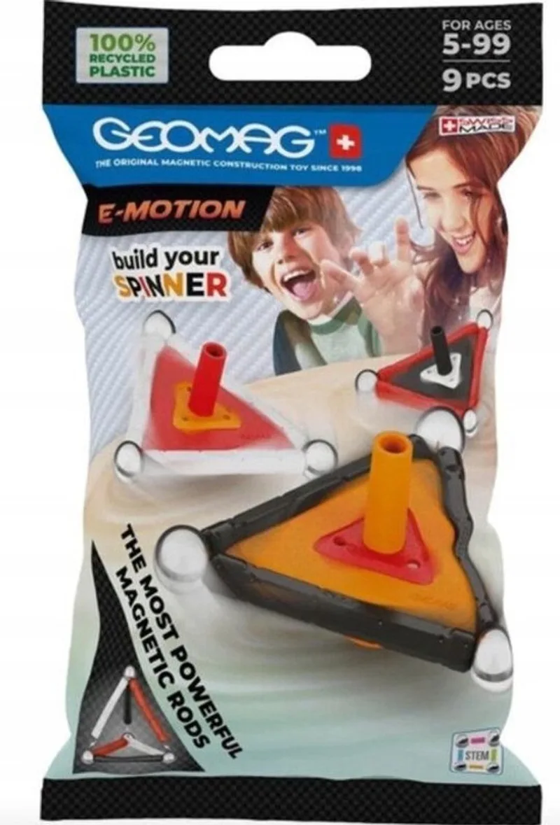 E-motion Serie - Magnetische Constructieset - 9 Onderdelen - 100% Gerecycled de Geomag – photo du produit
