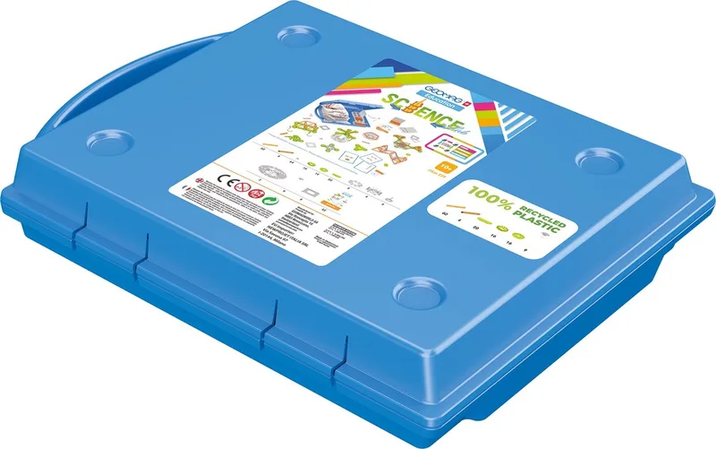 Education Science Lab Recycled Small - STEM Magnetische Bouwset - 246-delig - Vanaf 10 jaar de Geomag en Blauw – photo du produit