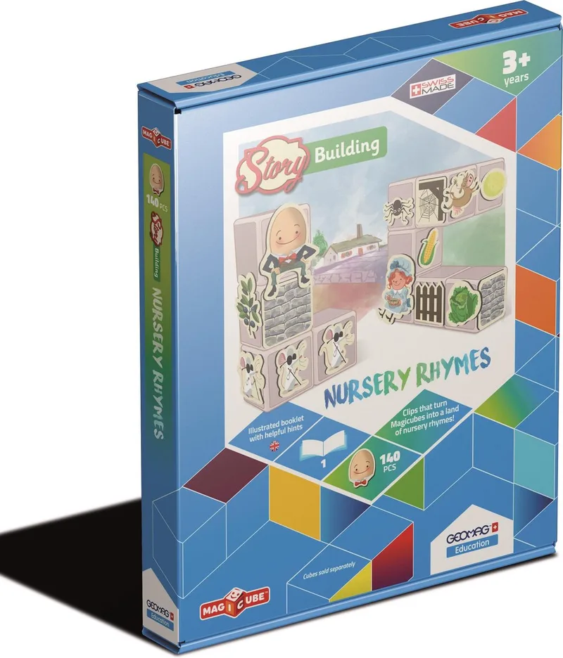 Education Set MagiCube Story Building - Nursery Rhymes on the Farm by Geomag in Multikleur – product photo