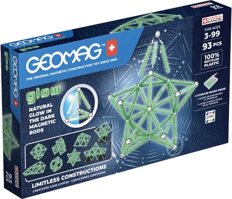 Geomag Glow Gerecycled 93 stuks by Geomag in Multikleur – product photo