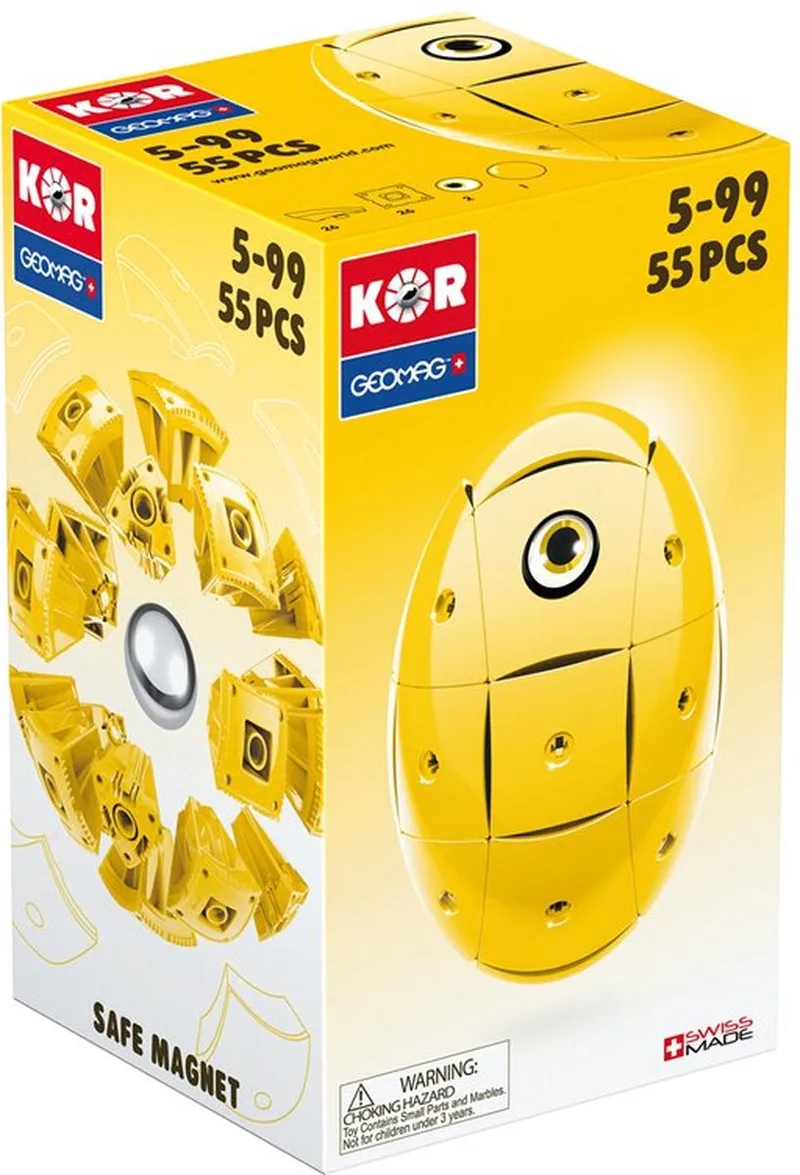 KOR 2.0 Pantone 108 Yellow 55 delig de Geomag en Geel – photo du produit