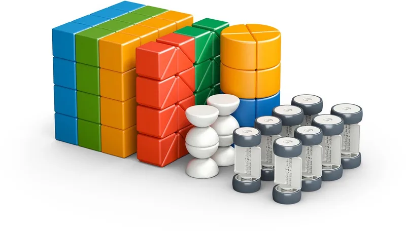 MagiCube 4 Shapes Recycled Bulk - Magnetische Bouwblokken - 128-delig - Vanaf 1 jaar från Geomag i Multikleur – produktbild