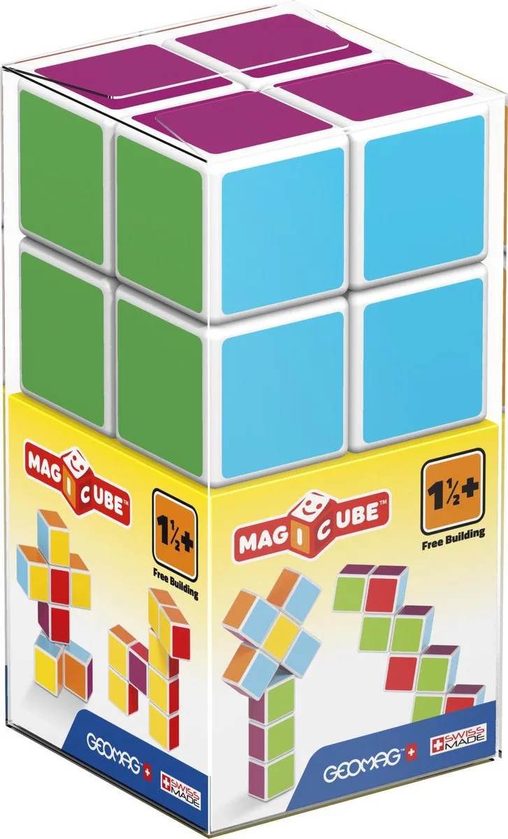 MagiCube Free Building - Magnetische Bouwblokken - 8-delig - Vanaf 1 jaar van Geomag in Multikleur – productfoto