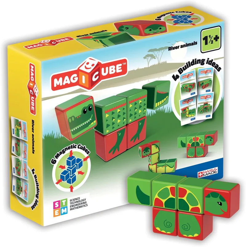 MagiCube River Animals - 6 delig by Geomag in Multicolor – product photo